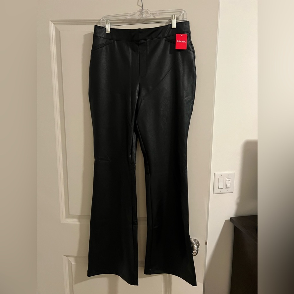 SPANX Faux Leather Flares